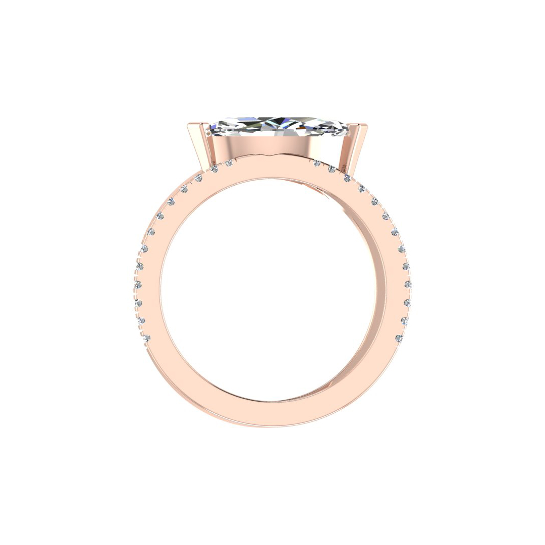 Hattie Split Band Engagement Ring